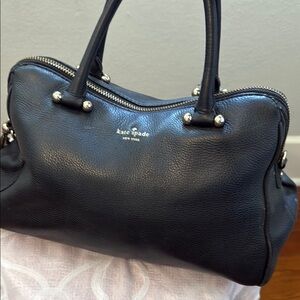Kate Spade Black Satchel Bag Sleek Design
